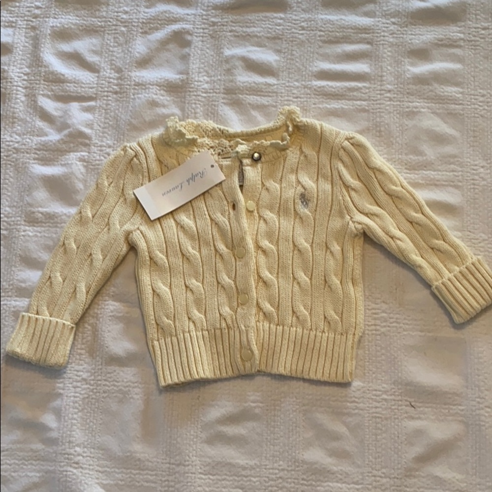 Cable knit sweater. New with tags.